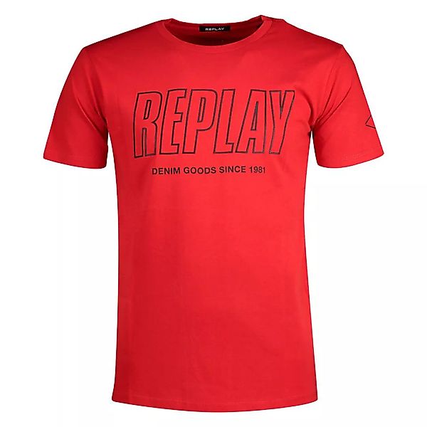 Replay M3395.000.2660 Kurzärmeliges T-shirt L Bright Red günstig online kaufen