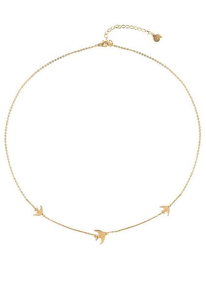 Hey Happiness Charm-Kette Fliegende Vögel, Kette Edelstahl 18K Roségold ver günstig online kaufen