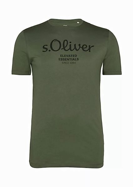 s.Oliver Kurzarmshirt T-Shirt mit Logo-Print günstig online kaufen