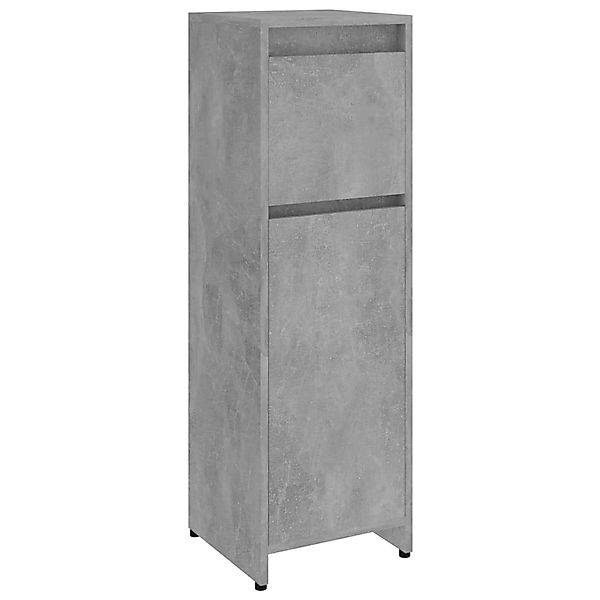 vidaXL Mehrzweckschrank Badezimmerschrank Betongrau 30x30x95 cm Spanplatte günstig online kaufen