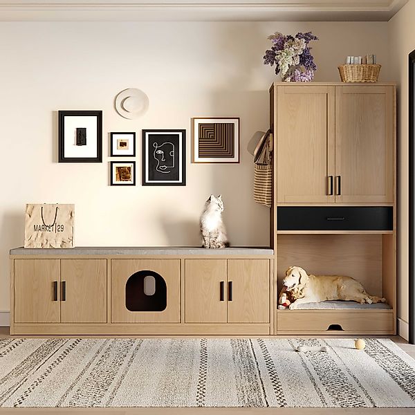 BlingBin Tierhaus Haustiermöbel Multifunktionaler Tierschrank, Hoher günstig online kaufen