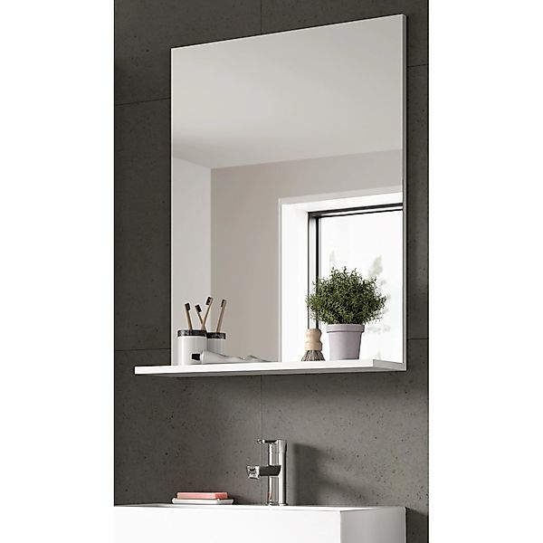 Inn.Furn Badezimmer Spiegel in Weiß 60 x 79 cm Shawn günstig online kaufen