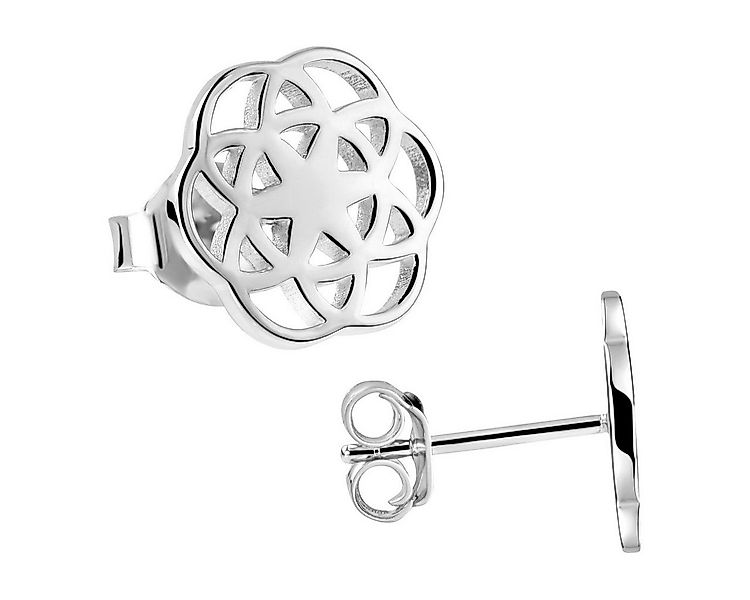 Materia Paar Ohrstecker Lebensblume / Blume des Lebens SO-384-silber, aus 9 günstig online kaufen