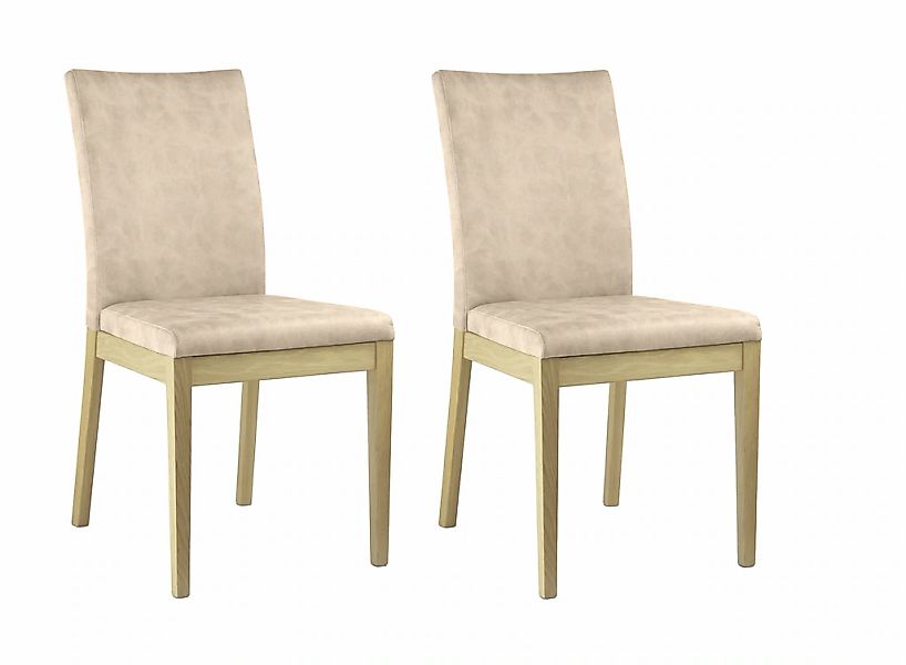 Home affaire 4-Fußstuhl "Dendres" (Set) 2 Stk.Sitz und Ruecken gepolstert günstig online kaufen