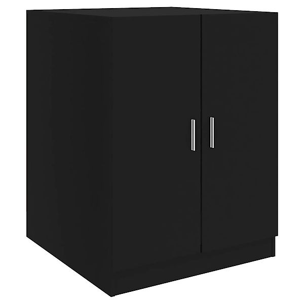 vidaXL Badregal Waschmaschinenschrank Schwarz 71x71,5x91,5 cm günstig online kaufen