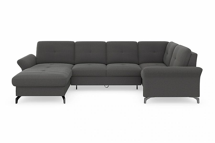 Home affaire Wohnlandschaft "Calando U-Form" wahlweise mit Bettfunktion, Be günstig online kaufen