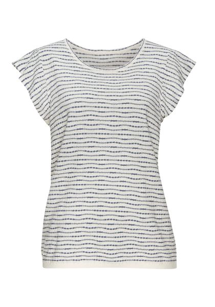 Vivance Rundhalsshirt mit Streifenstruktur aus leichter günstig online kaufen