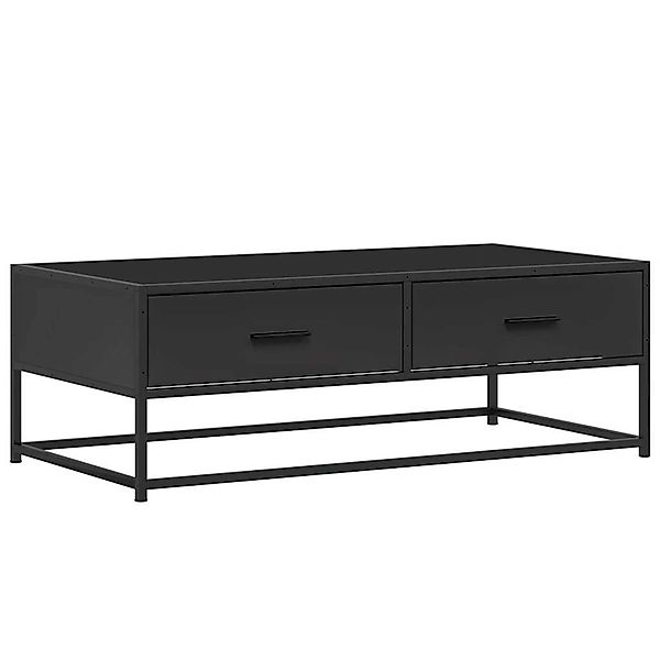 vidaXL Couchtisch Schwarz 100x50x35 cm Holzwerkstoff und Metall 848779 günstig online kaufen