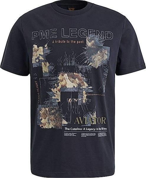 PME Legend Jersey T-Shirt Logo Navy - Größe L günstig online kaufen