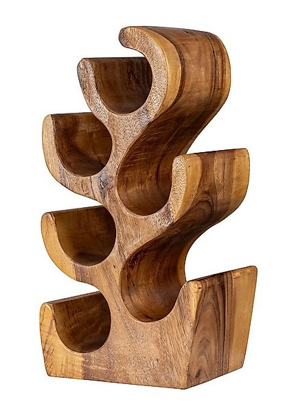 Levandeo® Weinflaschenhalter, Weinflaschenhalter Akazie 50cm Hoch Akazienho günstig online kaufen