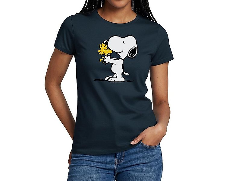 Spreadshirt T-Shirt Peanuts Snoopy Und Woodstock Frauen T-Shirt (1-tlg) günstig online kaufen