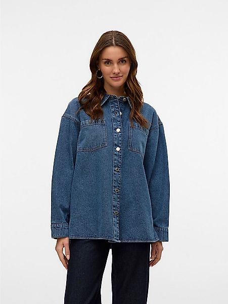 Vero Moda Jeansbluse VMJENNIE LS OVERSIZE DENIM SHIRT GA NOOS günstig online kaufen