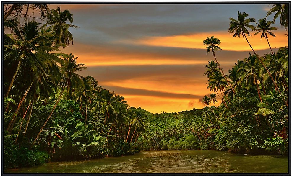 Papermoon Infrarotheizung »Fluss im Dschungel«, sehr angenehme Strahlungswä günstig online kaufen