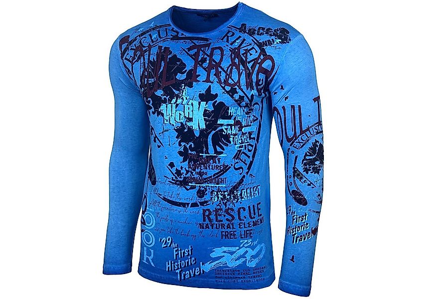 Baxboy Longshirt Herren Longsleeve T-Shirt Moderner Männer Langarmshirt B-7 günstig online kaufen