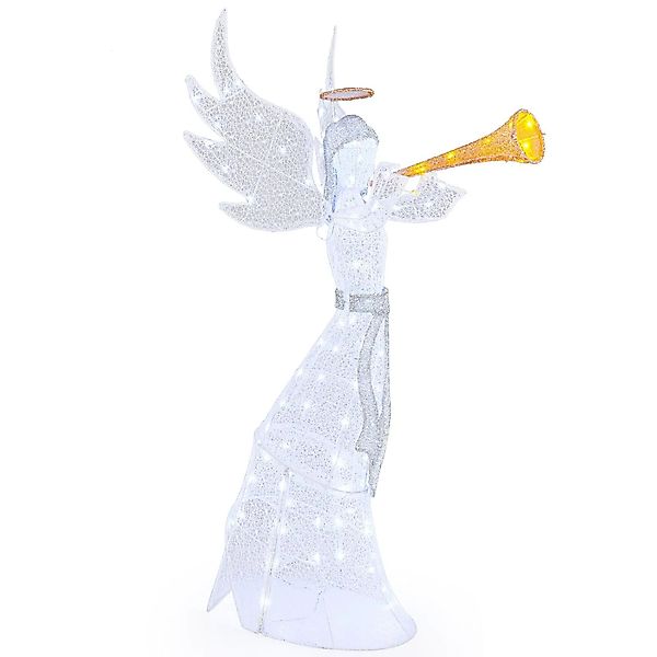 Costway Weihnachtsengel Beleuchtet Groß Weihnachtsdeko günstig online kaufen