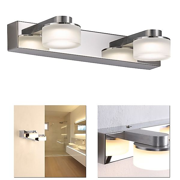 Home4Living Wandleuchte LED Badezimmerleuchte Lampe 2flg günstig online kaufen