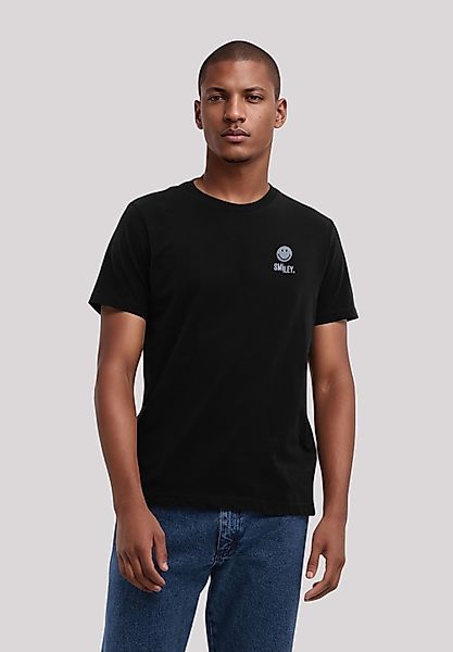 F4NT4STIC T-Shirt "Smiley Icon Split Wordmark light Bestickt", Premium Qual günstig online kaufen