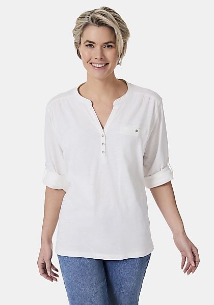 STOOKER WOMEN 3/4-Arm-Shirt "MARIE T-Shirt 3/4-Arm", Regular Fit Slub Yarn günstig online kaufen