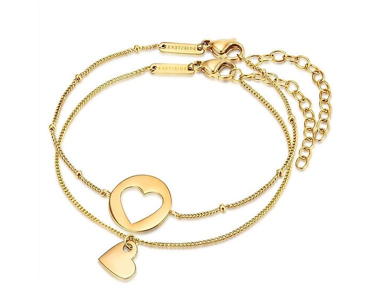 Eastside Edelstahlarmband gelbgold, 2er Set günstig online kaufen