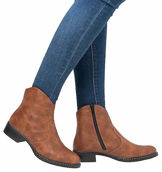 Rieker Cowboy Stiefelette, Westernstiefelette, Stiefelette, Blockabsatz günstig online kaufen