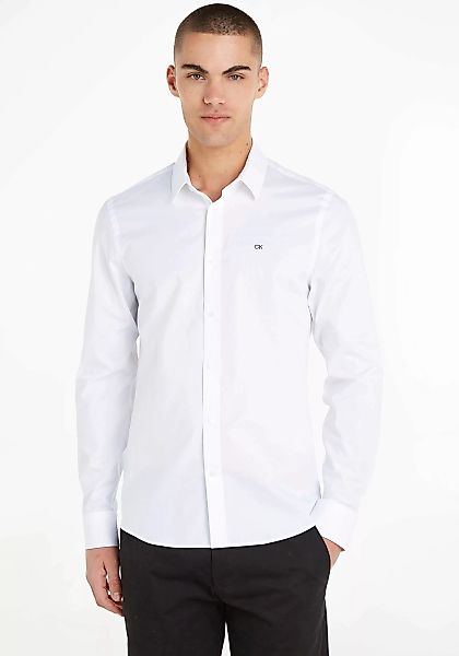 Calvin Klein Businesshemd STRETCH POPLIN SLIM SHIRT mit Calvin Klein Logo a günstig online kaufen