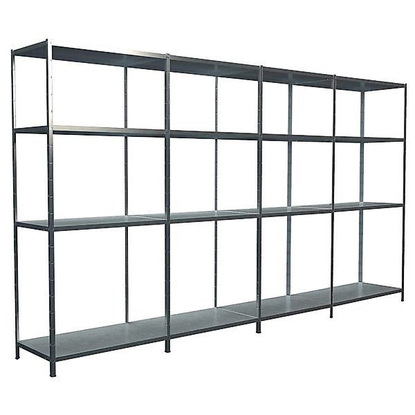 Schulte Steck-Grund- und 3 x Anbauregale 180 cm x 400 cm x 50 cm Verzinkt günstig online kaufen
