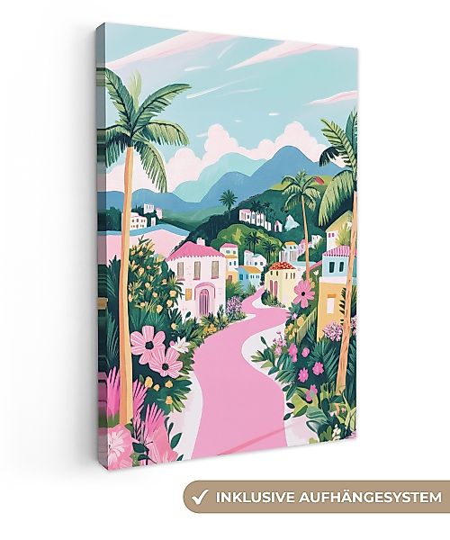 OneMillionCanvasses® Leinwandbild Bunt - Häuser - günstig online kaufen