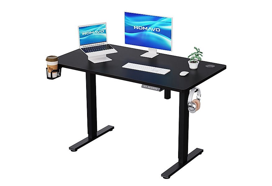 HOMAVO Schreibtisch Höhenverstellbarer schreibtisch mit Memory- und Rebound günstig online kaufen