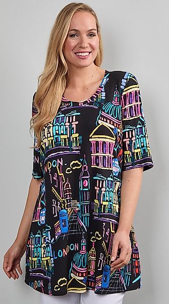 Mona Lisa Longshirt Große Größen mit besonders ausdrucksstarken Print günstig online kaufen