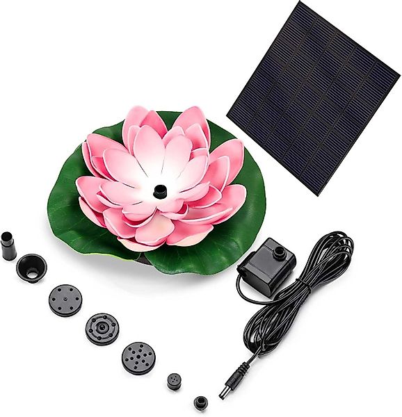 RWEUOQ Gartenbrunnen Solarbrunnen, Seerosen-Solarbrunnen, (Für Vogelbäder günstig online kaufen