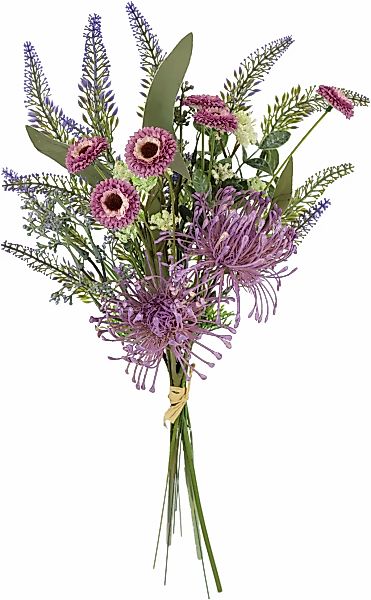 I.GE.A. Kunstblume "Kunstblumen-Strauß Protea Zinnien Lavendel", Bouquet Bl günstig online kaufen