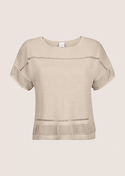MADELEINE Longpullover "Pullover Kurzarm-Pullover mit Glanz-Effekt" günstig online kaufen