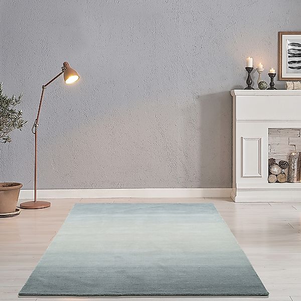 THEKO Wollteppich »Wool Comfort«, rechteckig, 14 mm Höhe, Handweb Teppich, günstig online kaufen