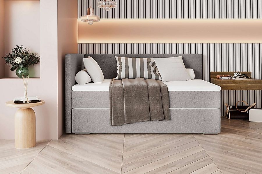 99rooms Boxspringbett Phönix Mini Plus (Schlafzimmerbett, Bett), mit Tasche günstig online kaufen