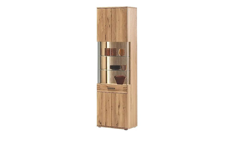 Woodford Vitrine  Monta ¦ holzfarben ¦ Maße (cm): B: 60 H: 208 T: 37.0 Schr günstig online kaufen