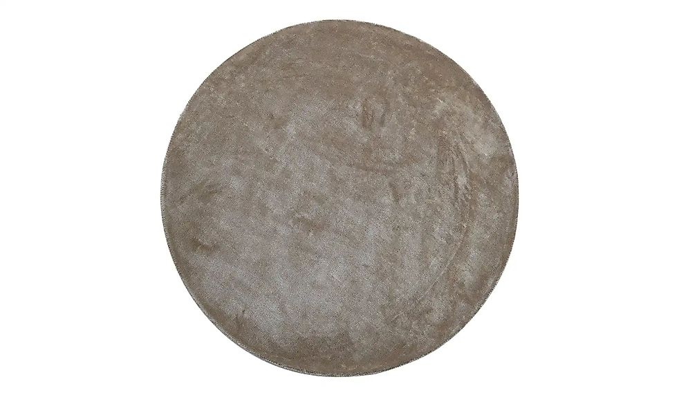 como Handloom-Teppich  Flavia ¦ braun ¦ Viskose Ø: 160 Teppiche > Einfarbig günstig online kaufen