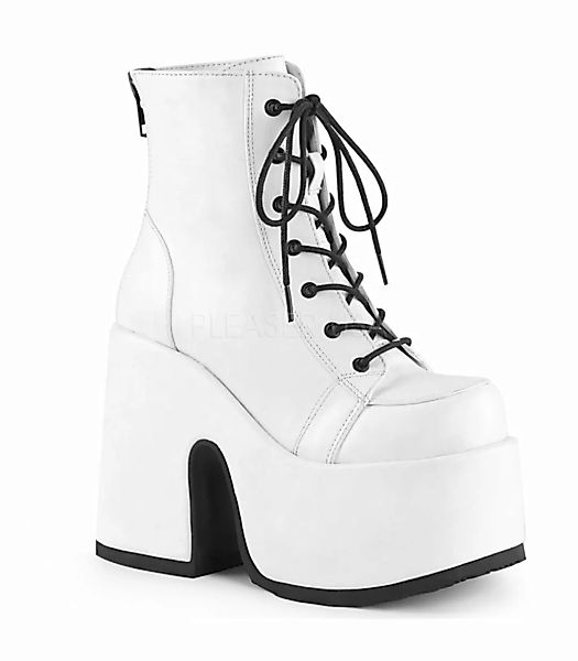 Gothic Stiefelette (Vegan) CAMEL-203 - Weiß (Schuhgröße: EUR 38) günstig online kaufen