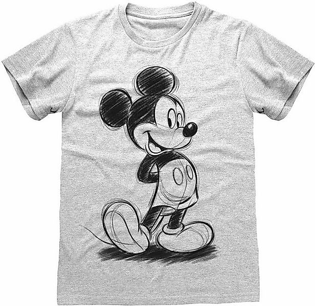 Disney Mickey Mouse T-Shirt Sketched T-Shirt günstig online kaufen