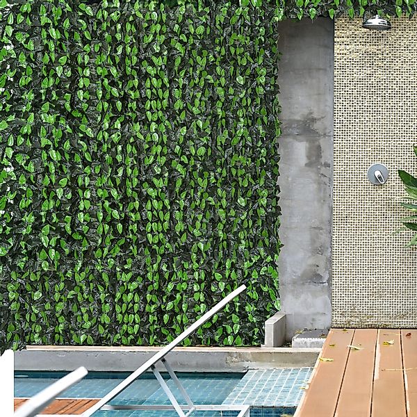 Outsunny Pflanzenwand künstlich 1 Stück 300 cm× 100 cm, Realistisches Ausse günstig online kaufen