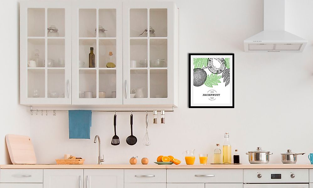 queence Bild »Jackfruit«, Obst-Obst Bilder-Schriftzug-Figuren-Abstrakt, (1 günstig online kaufen