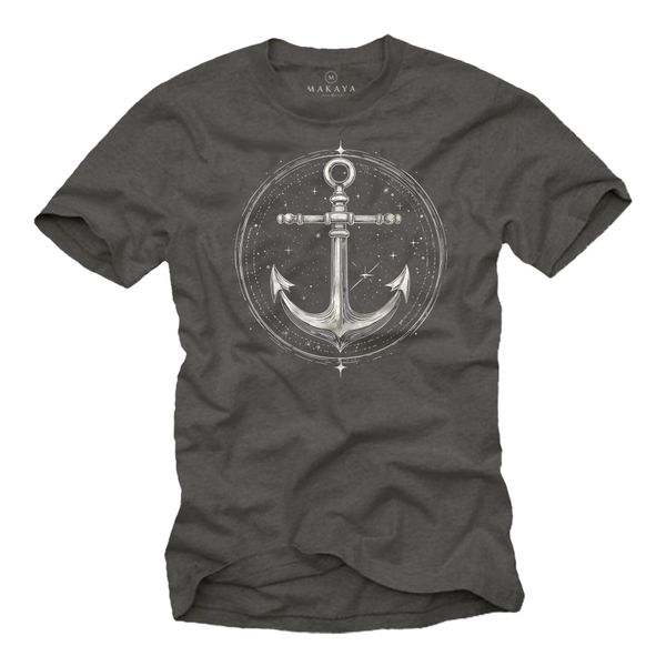 MAKAYA T-Shirt mit Anker Motiv für günstig online kaufen