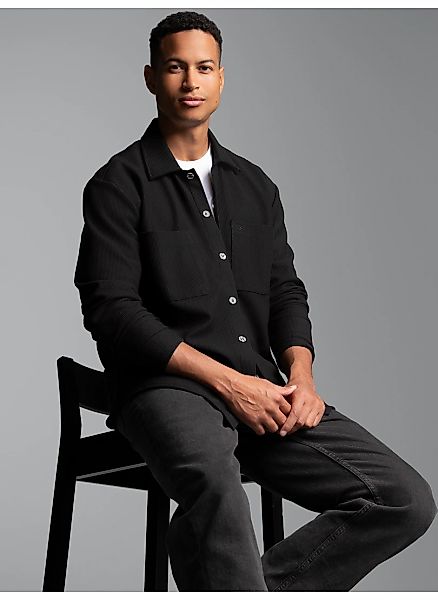 Trigema Blusenshirt "TRIGEMA Hemdjacke/Overshirt" 1 Stk. tlg. günstig online kaufen