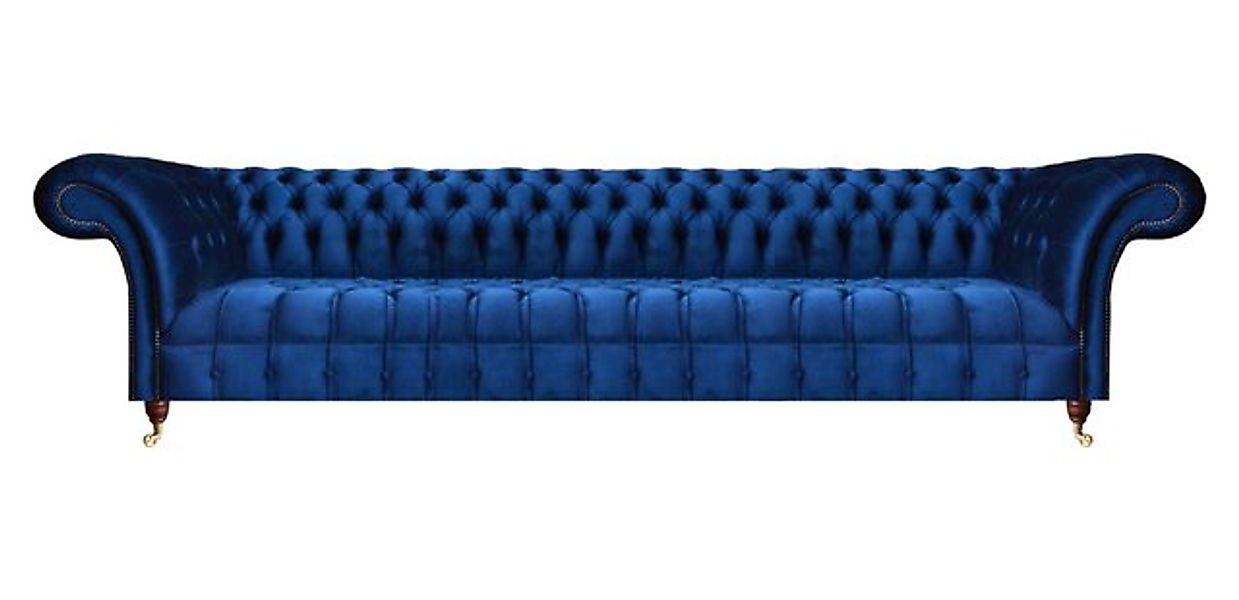 JVmoebel Chesterfield-Sofa Chesterfield Sofa Viersitzer Couch Textil Wohnzi günstig online kaufen