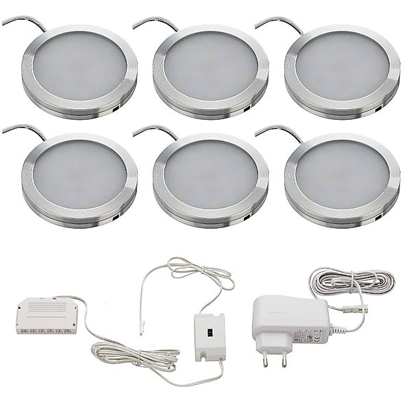 SEBSON Aufbauleuchte LED Schrankleuchte 6er Set, günstig online kaufen