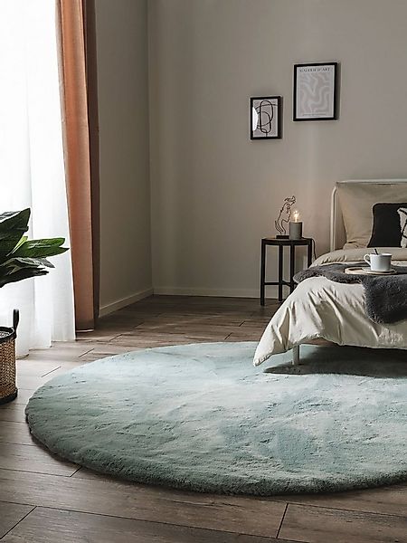 benuta Fellteppich Dave, rund, Höhe: 21 mm, Kunstfaser, Berber, Ethno-Style günstig online kaufen