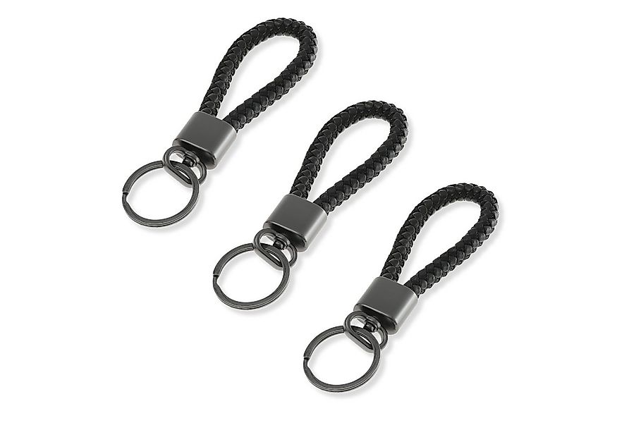 Made by Nami Schlüsselanhänger Set 3er Set Schlüsselanhänger Leder schwarz günstig online kaufen