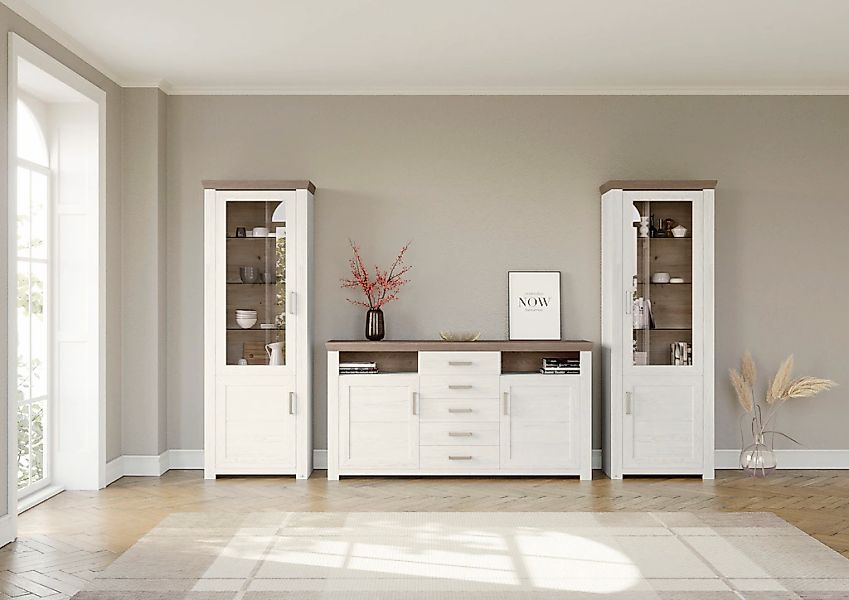 set one by Musterring Wohnwand "York" Set, 3 Stk. tlg. Kombination 05, in 3 günstig online kaufen