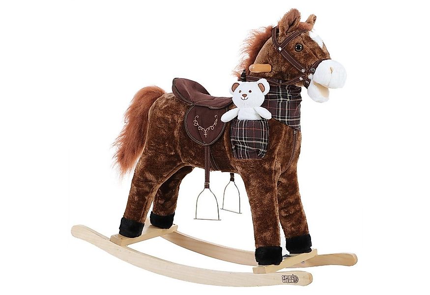 Deuba Schaukeltier Pferd, Schaukelpferd Schaukeltier Sattel Steigbügel Kind günstig online kaufen