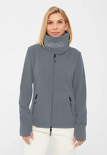 Bench. Fleecejacke "FUNNEL" 1 Stk. tlg. ohne Kapuze mit Glitzerstickerei günstig online kaufen