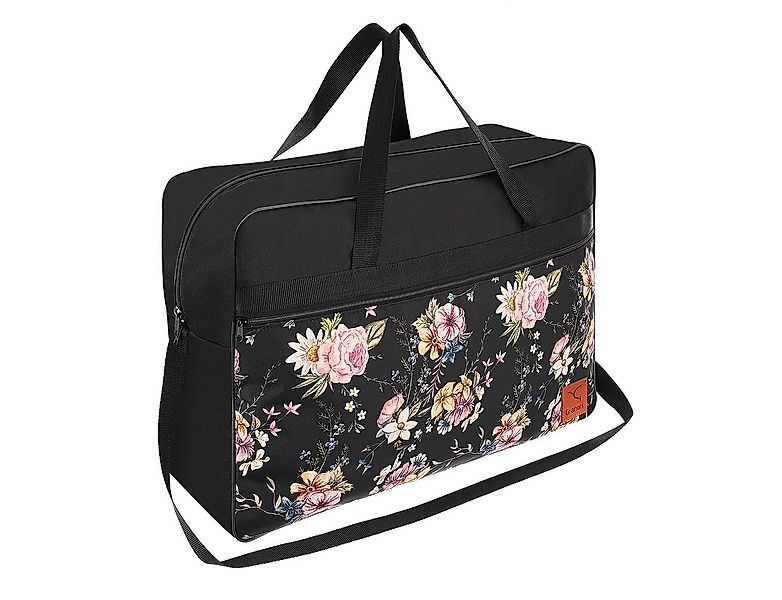 Granori Reisetasche 55x40x20 cm Handgepäck mit Blumen-Muster für Damen, vie günstig online kaufen